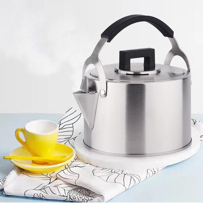 Kettle Tea Teapot Water Whistling Pot Stovetop Stove Steel Stainless  Boiling Coffee Teakettle Induction Hot Kettles 