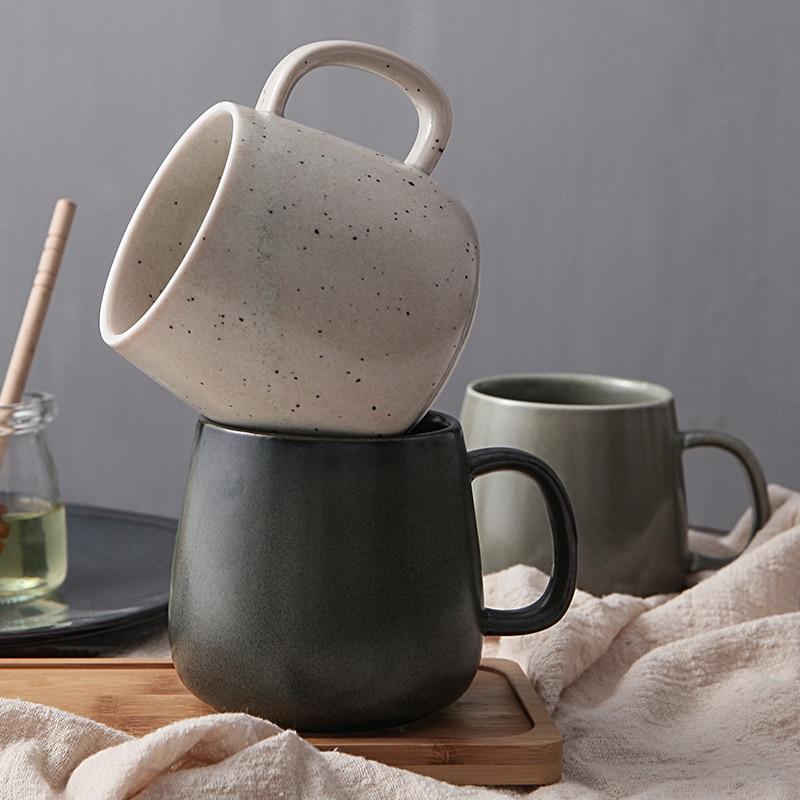 12oz High-capacity Modern Style Ceramic Porcelain Coffee Cup Mug Mugs 