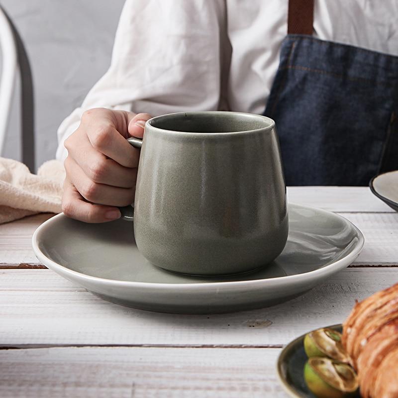 12oz High-capacity Modern Style Ceramic Porcelain Coffee Cup Mug Mugs 