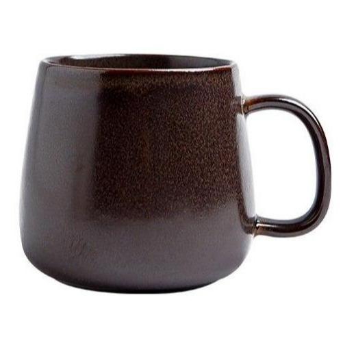 12oz High-capacity Modern Style Ceramic Porcelain Coffee Cup Mug Mugs Brown - 4 