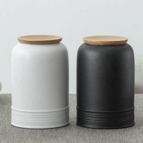 Ceramic Canister Tea Coffee Sugar Storage Jars Bottles, Jars & Boxes 