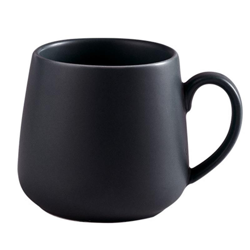 10oz Pure Color Porcelain Ceramic Coffee Mugs Mugs Black 