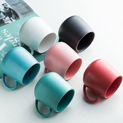 10oz Pure Color Porcelain Ceramic Coffee Mugs Mugs 