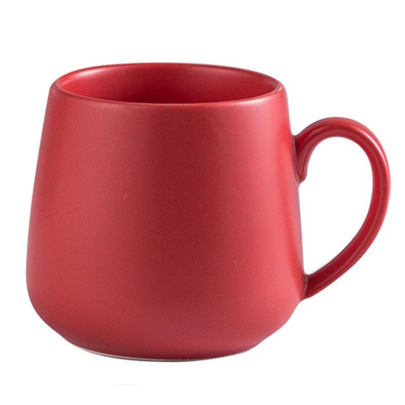 10oz Pure Color Porcelain Ceramic Coffee Mugs Mugs Red 