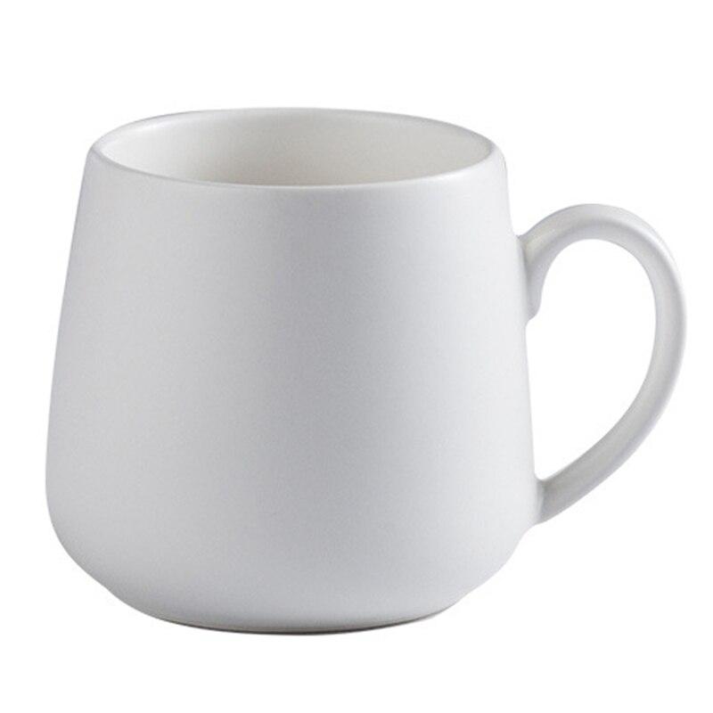 10oz Pure Color Porcelain Ceramic Coffee Mugs Mugs White 