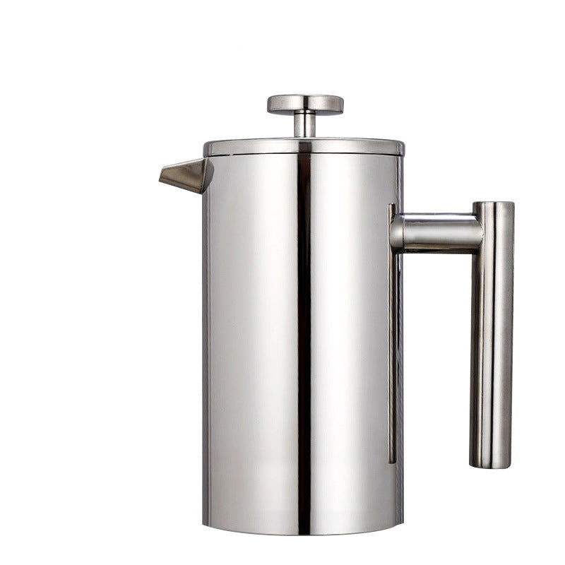 French Press Coffee Maker Double Walled Stainless Steel 12 oz – Luv Muggs