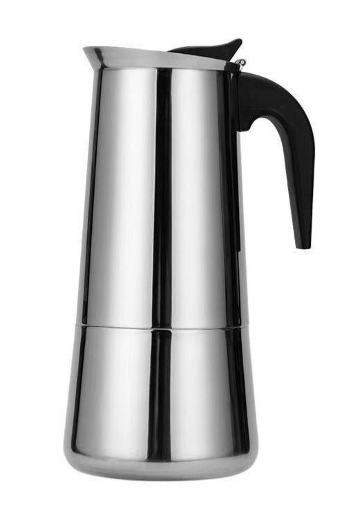 Stovetop Italian Coffee Maker Espresso 12 Cup Moka Pot Stainless Steel Portable Stovetop Coffee Maker Coffee Pots