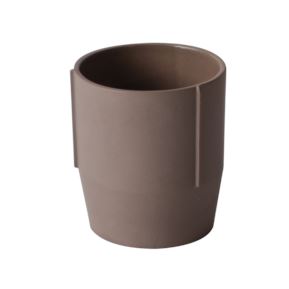 Sleek Modern 7oz Ceramic Mugs Coffee Espresso Tea Cup Mugs Brown 
