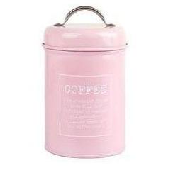 Tea Coffee Sugar Jar Metal Storage Box Sealed Iron Jars Storage Bottles & Jars Pink COFFEE 