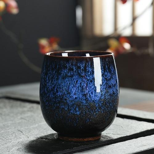 Vintage Porcelain Japanese Tea Espresso Cup Mugs Ocean D 