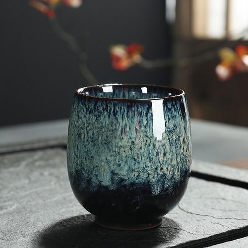 Vintage Porcelain Japanese Tea Espresso Cup Mugs Moss A 