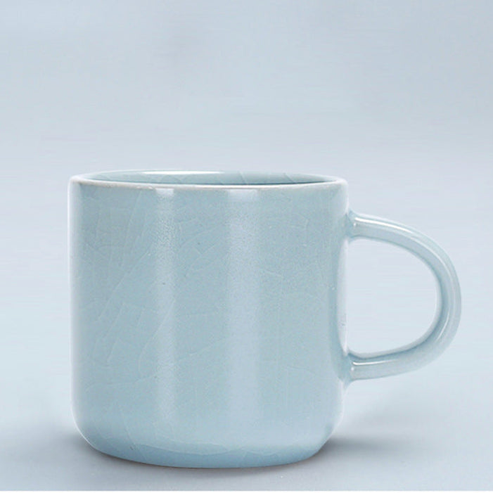 10 ounce ceramic mug classic glaze light blue