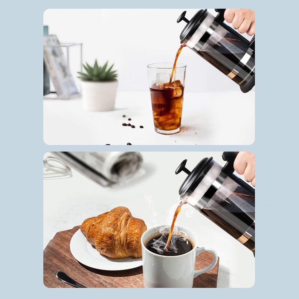 Glass French Press Coffee Maker 1 Liter