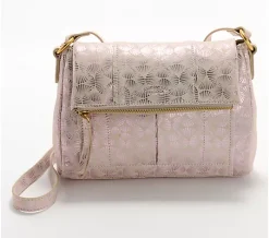 American Leather Co. Leather Lee Double Entry Crossbody - Lavender Skies