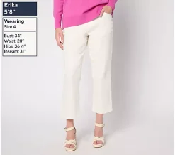 Alternative view of Brandis Dress Out Loud Tall De Novo Twill Cropped Jeans