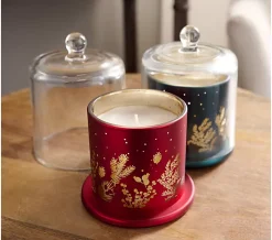 Home Reflections Set of (2) 8oz Cloche Candles in Gift Box
