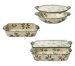 Temp-tations Old World 5-Piece Essential Bakeware Set - Green