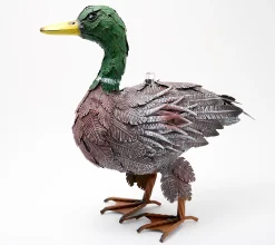 Plow & Hearth 21" Outdoor Sprinkling Metal Duck