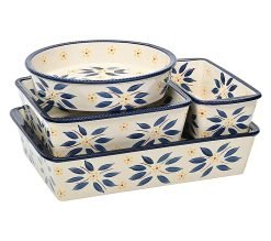 Temp-tations Old World 5-Piece Nestable Bakeware Set - Blue