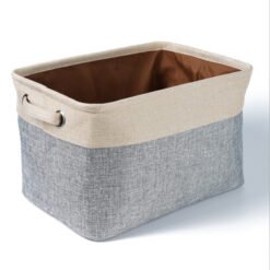 Dog Toy Basket - Beige, 1PCS