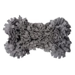 Bone Toy Pet Dog Training Mat - Grey bones