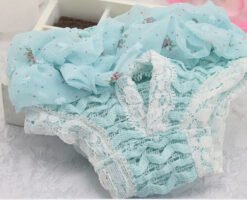 Female Dog Aunt Physiological Pants Panties - Green, S