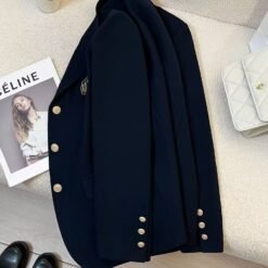 Springautumn Korean Style Navy Blazer For Women - Navy Blue, XXL