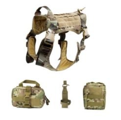 Outdoor Training Tactical Dog Vest Rope Rescue Accessory Kit - Camouflage, S