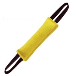 Dog Drag Toy Dog Jute Bite Pillow Durable Training Equipment - Yellow