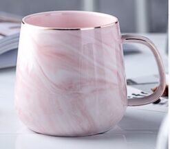 Ceramic mug Mug breakfast cereal mug - Pink