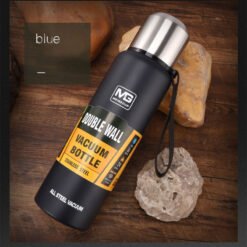 Stainless steel insulated water cup outdoor portable travel pot - Blue, 1000ml