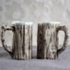 Hot bark mugs