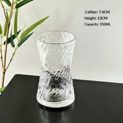 High-end Heat-resistant Premium Iced Americano Latte Mug - Glacier Pattern Large Size, 201to300ml