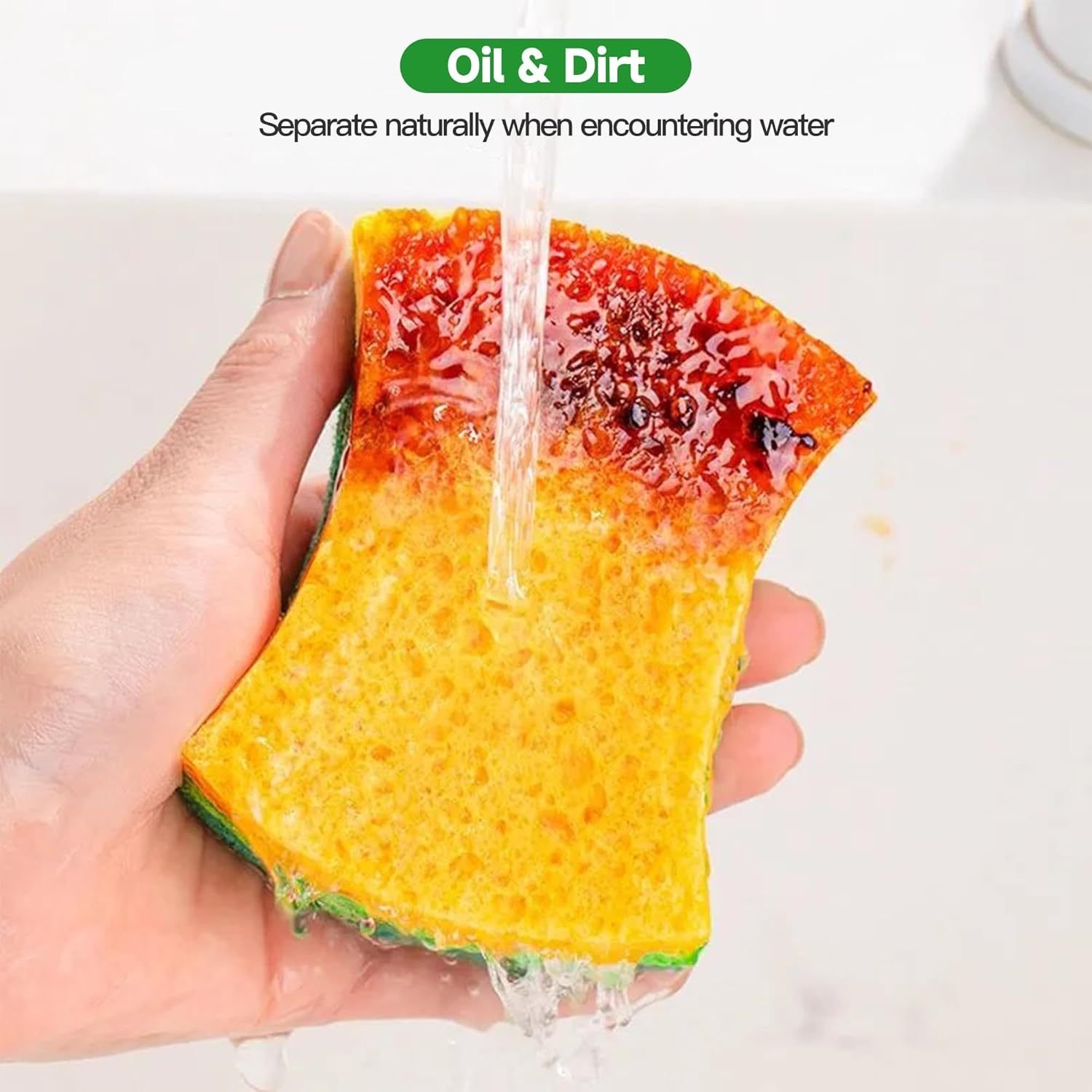 12 Pack Zero Scratch Scrub Sponges, 4 Pack, Non-Scratch Kitchen Sponges For Dishes And Cleaning - Image 6