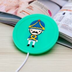 Alternative view of Cartoon PVC Insulation Heating Coasters USB Heating Coasters