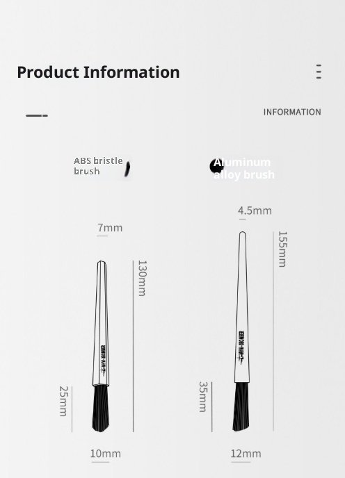 Coffee Brush Coffee Grinder Cleaning Brush Aluminum Alloy Cleaning Brush - Image 6