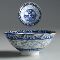 Ceramic Cup Bamboo Hat Tea Large Kung Fu Tea Set Tea Cup Tea Cup Cup - White Belly Pill