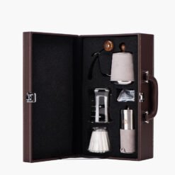 Travel Portable Coffee Gift Box Hand Brew Pot Coffee Pot Set Gift Box - Grey