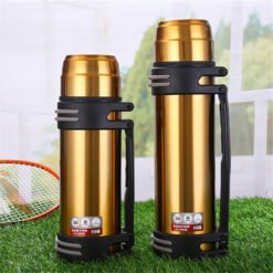 Stainless steel 304 travel pot thermos cup - Gold, 2.0L