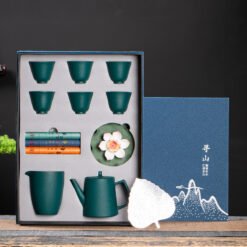 Creative Ceramic Tea Set Gift Practical Hand - Green, Ordinary