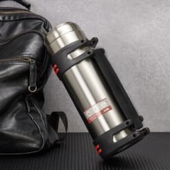 Stainless steel travel portable car insulated kettle - White, 1000ml