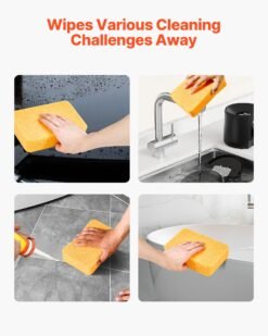 Alternative view of 6 Pcs Cleaning Sponges Large Sponge With Thick Foam For Home Kitchen Bathroom