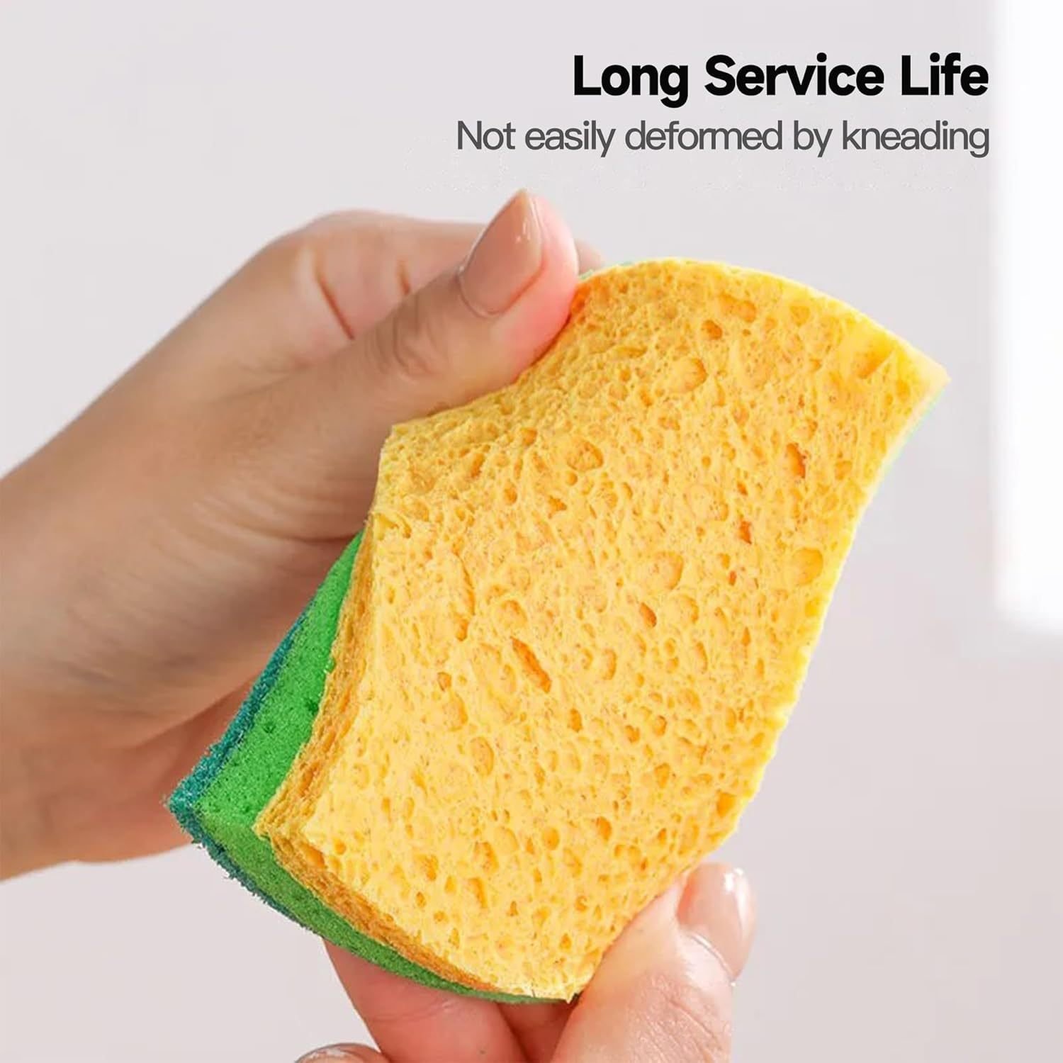 12 Pack Zero Scratch Scrub Sponges, 4 Pack, Non-Scratch Kitchen Sponges For Dishes And Cleaning - Image 4
