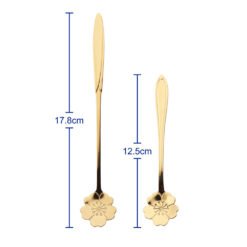 Mini Champagne Vintage Amber Glass Embossed Mugs - Large spoon