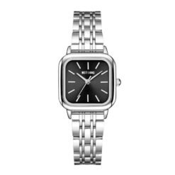 Alternative view of Resicozy Watches for Women Wrist Watches Thin Strap Watch Casual Fashion Simple Square Quartz Wristwatch Black