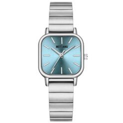 Alternative view of Resicozy Watches for Women Wrist Watches Thin Strap Watch Casual Fashion Simple Square Quartz Wristwatch Blue#1
