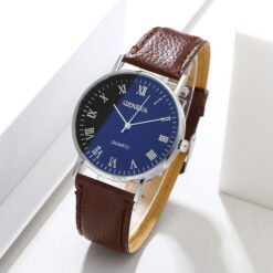 Alternative view of Ausyst Men's Watch Fashion Luxury Faux Leather Mens Quartz Analog Watches Gift for Men 50% off Clear!