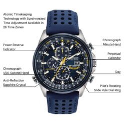 Alternative view of Citizen Men's World Chronograph A-T Two-Tone Stainless Steel Watch AT8020-03L