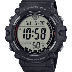 Alternative view of Casio Large LCD Digital Wristwatch Adult Mens Black