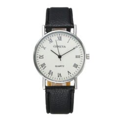 Ausyst Men's Watch Fashion Luxury Faux Leather Mens Quartz Analog Watches Gift for Men Up to 65% off